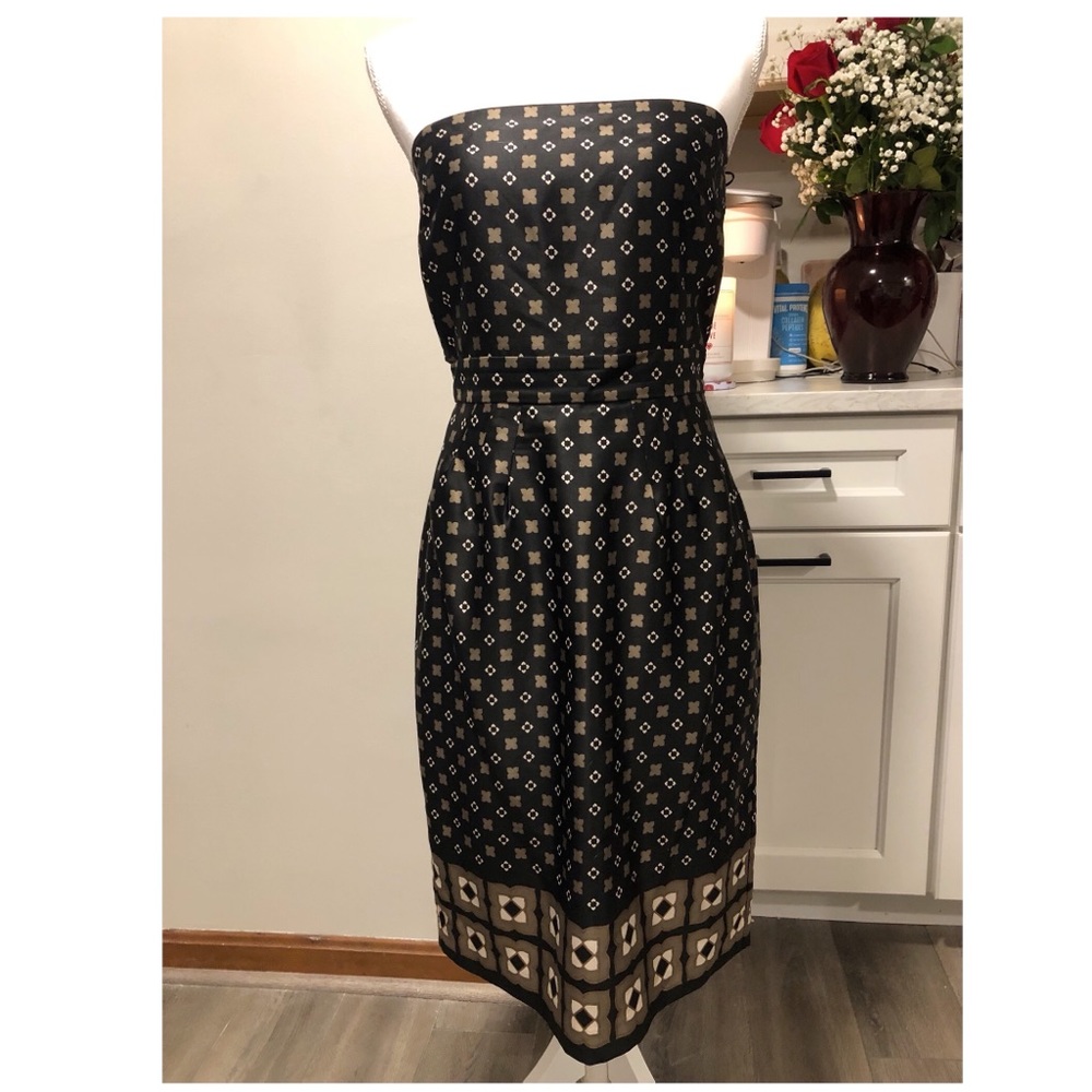 Banana Republic Strapless Print Dress